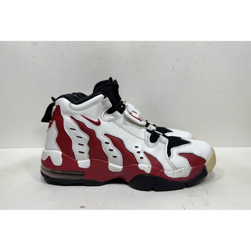 Nike Air DT Max 96 Shoes Mens 10 White Red Deion Sanders Sneakers 316408-161